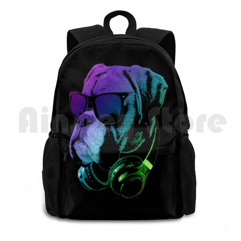 Dog Hiking Backpack Waterproof Camping Travel Bulldog Boxer