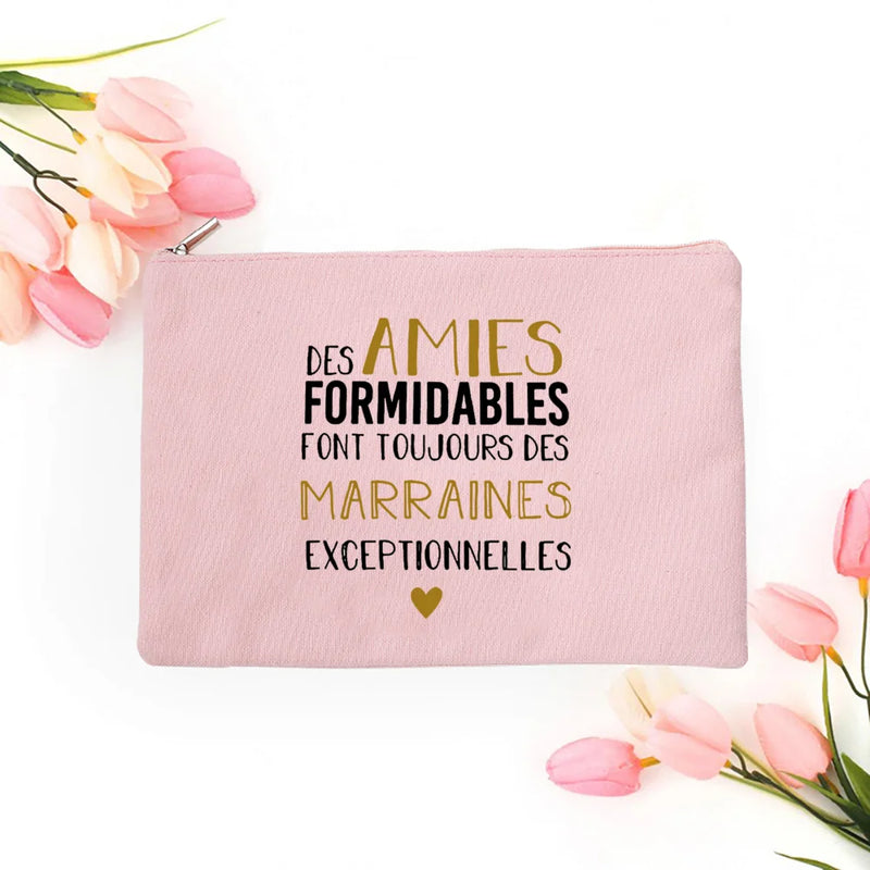 Godmother Request Makeup Bag Travel Storage Pouch