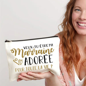 Godmother Request Makeup Bag Travel Storage Pouch