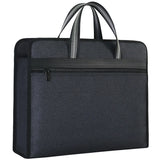 Canvas Zipper Document Bag A4 Multi-layer Portable Business Briefcase