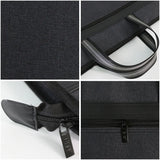 Canvas Zipper Document Bag A4 Multi-layer Portable Business Briefcase