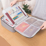 Waterproof Document Organizer Bag with Lock Privacy Security