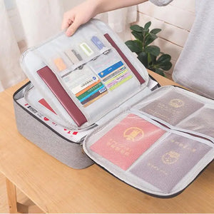 Document Organizer Briefcase A4 Folder Holder Functional File Storage Case
