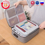 A4 File Holder Briefcase Organizer Men Women Bag