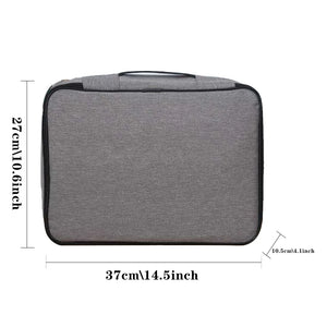 Lockable Document Organizer Case Storage Briefcase Multi-layer File Holder