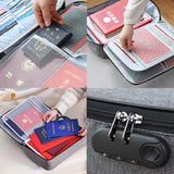 Lockable Document Organizer Case Storage Briefcase Multi-layer File Holder