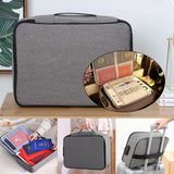 Lockable Document Organizer Case Storage Briefcase Multi-layer File Holder