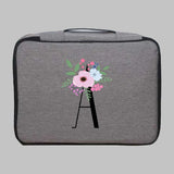 Flower and Letter Print Storage Bag Organizer