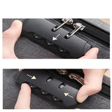 Leaf Print Document Storage Bag Organizer with Lock