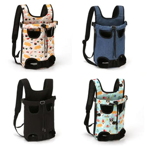 Portable Hands-Free Dog Carrier Backpack Legs Out Pet Puppy Travel Bag