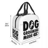 Dog Grooming Mode Insulated Lunch Bag Portable Thermal Cooler