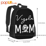 Dog Mom Vizsla Backpack Large Capacity Sports Style