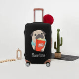 Dog Pattern Luggage Cover Thicker Dust-proof 18-32 Inch Travel Accessories