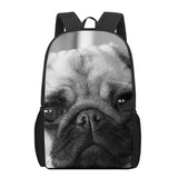 Dog 3D Print School Backpack for Boys Girls Kids Book Bag