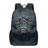 Dog 3D Print School Backpack for Boys Girls Kids Book Bag