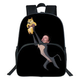 Dogecoin Backpack Bitcoin 3D Print Teenager Students Double-layer School Bags