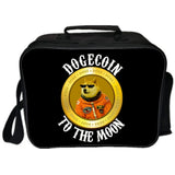 Dogecoin Anime Picnic Bag Insulated Canvas Lunch Bags for Women