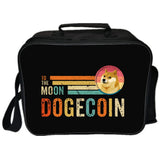 Dogecoin Anime Picnic Bag Insulated Canvas Lunch Bags for Women