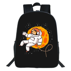 Dogecoin Backpack Students Cartoon Printed School Bag Children Bag