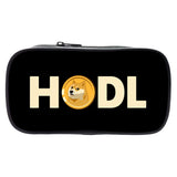 Dogecoin Makeup Bag Wallet Long Pencil Bag Zipper Cosmetic Bag
