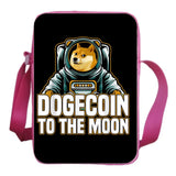 Dogecoin Mini School Bag Phone Bag Boy Girl Shoulder Bag Casual Crossbody Bag
