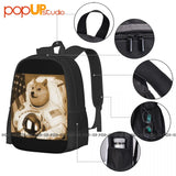 Dogecoin Moon Astronaut Cryptocurrency Inu Meme Love Backpack
