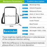 Dogecoin Shoulder Bag Printing Mochila Casual Bag Zipper Students Messenger