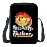 Dogecoin Shoulder Bag Printing Mochila Casual Bag Zipper Students Messenger