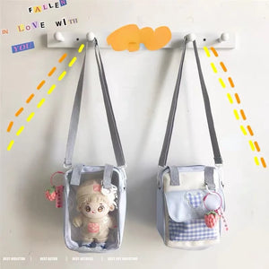 College Style Transparent Shoulder Messenger Bag for Girls