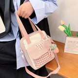 College Style Transparent Shoulder Messenger Bag for Girls