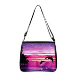 Dolphin Print Ladies Handbag Eco Reusable Shoulder Bag