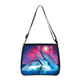 Dolphin Print Ladies Handbag Eco Reusable Shoulder Bag