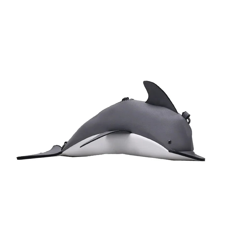 Dolphin Shape Shoulder Women Hand Bag Casual Pu Leather Female Messenger Crossbo