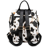 Domil Women Leopard Diaper Backpack with Purse Waterproof Larger Capacity