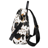 Domil Women Leopard Diaper Backpack with Purse Waterproof Larger Capacity