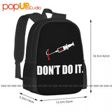 Virus Vaccination Plandemic Backpack Large Capacity Print Shopping Bag