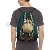 Donkey Hello Sweet Cheeks Backpack Drawstring Bag Riding Climbing Gym Bag