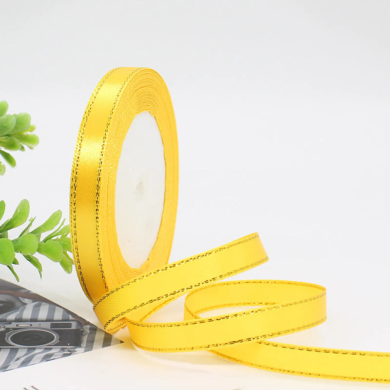 Double Birthday Fabric Ribbon 10mm For Wedding Gift Ribbon Christmas