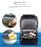 Double Foldable Ice Pack Waterproof Leak-Proof Lunch Bag Fresh-Keeping Bento Bag