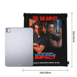 Double Impact Van Damme 1990S 90S Movie Drawstring Bags Gym Bag