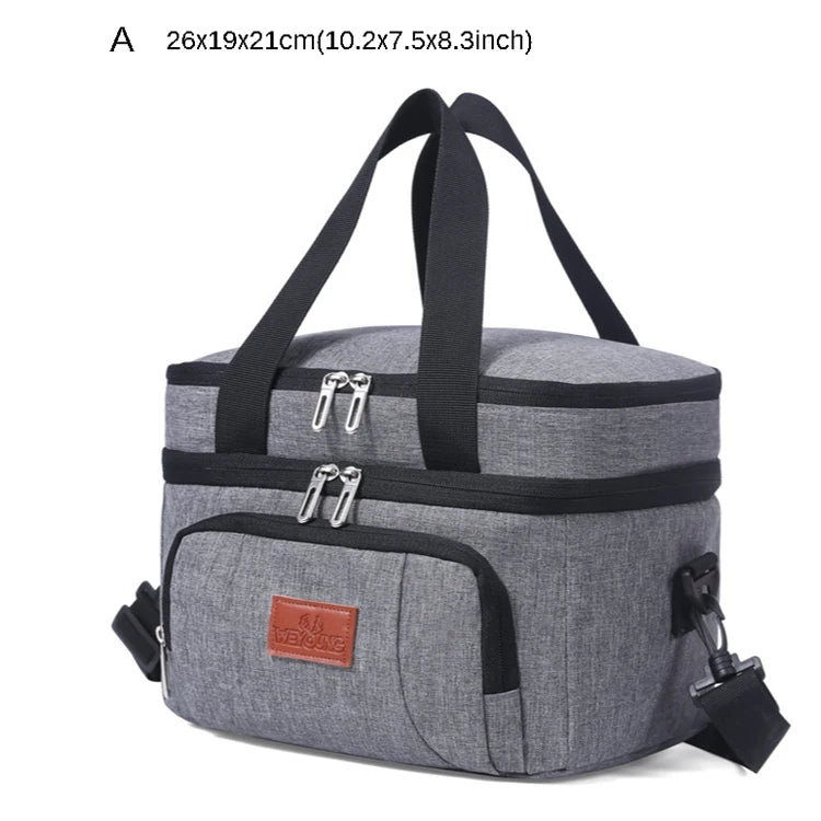 Waterproof Insulated Lunch Bag Portable Fresh-keeping Cooler Thermal Handbag