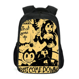 Double Layer Backpack Bendy Pattern Kids Backpack Cartoon School Bag