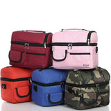 Double Layer Portable Lunch Bag Thermal Cooler