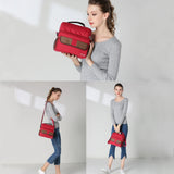 Double Layer Portable Lunch Bag Thermal Cooler