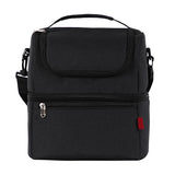 Double Layer Insulated Thermal Cooler Bag Picnic Food Drink Lunch Box Women Men