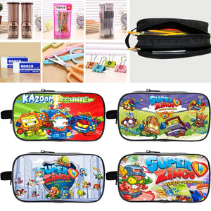 Double Layer Zings Pencil Case Kids Superzings Pencil Box Boy Girl Cartoon Anime