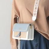 Bohemian Strap Crossbody Bag for Women Wide Shoulder Messenger Handbag Purse