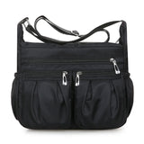 Double Pocket Oxford Shoulder Bag Women Large Capacity Crossbody Bag