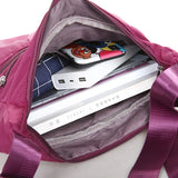 Double Pocket Oxford Shoulder Bag Women Large Capacity Crossbody Bag