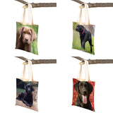 Labrador Retriever Lady Canvas Tote Handbag